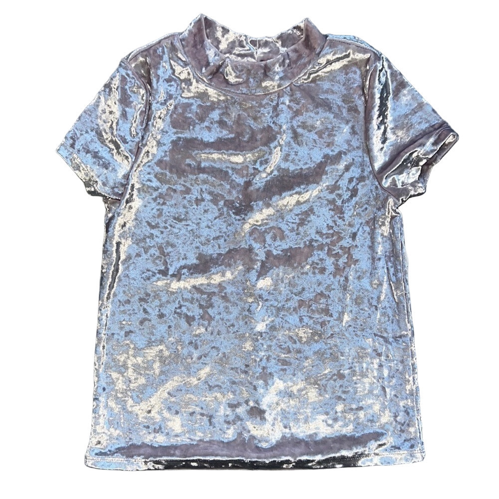 Purply Pink Velvet top for girls size M (8/10) Nordstrom